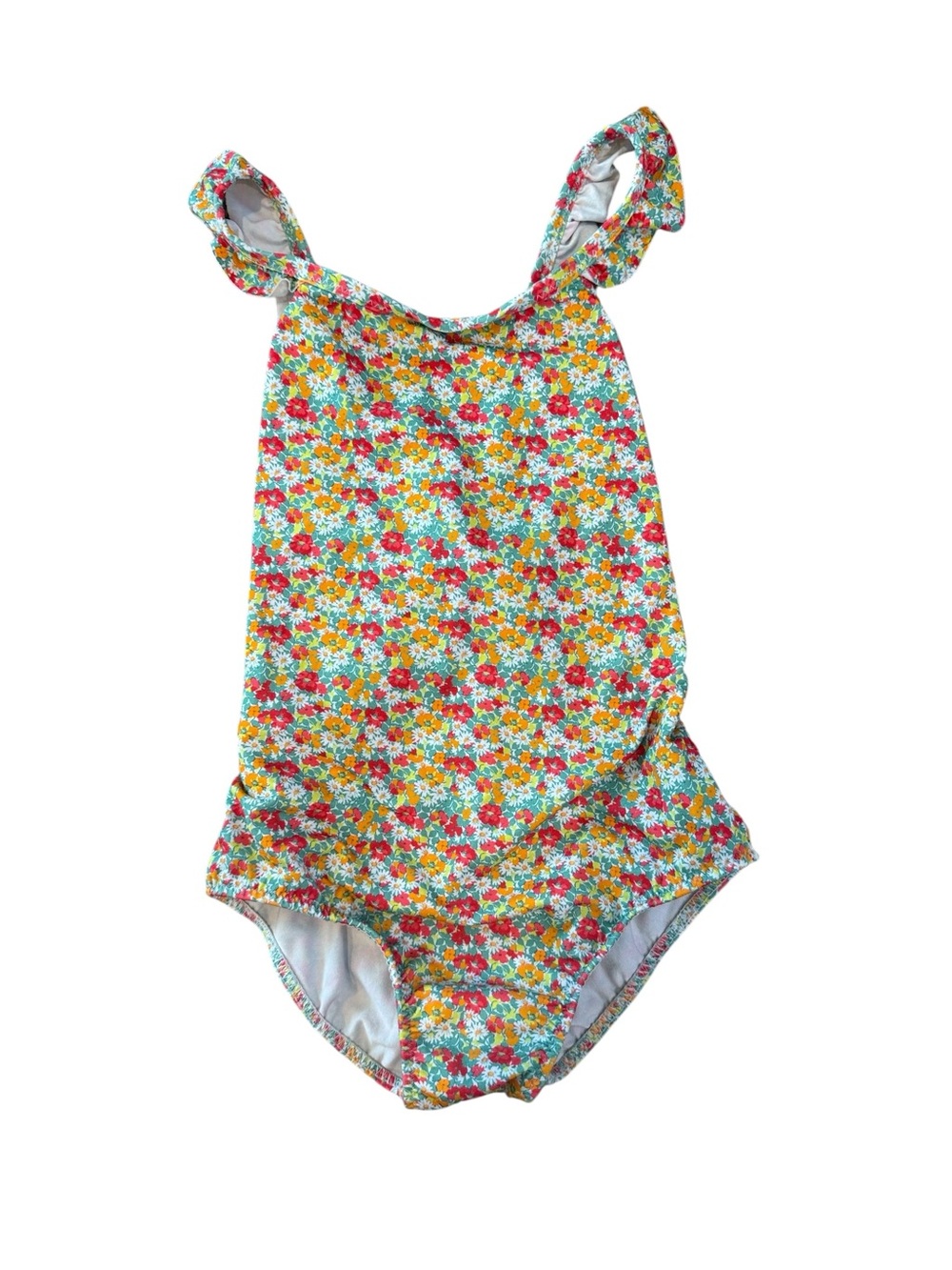 Zara Kids Floral One-Piece Swimsuit - Yellow & Red Floral